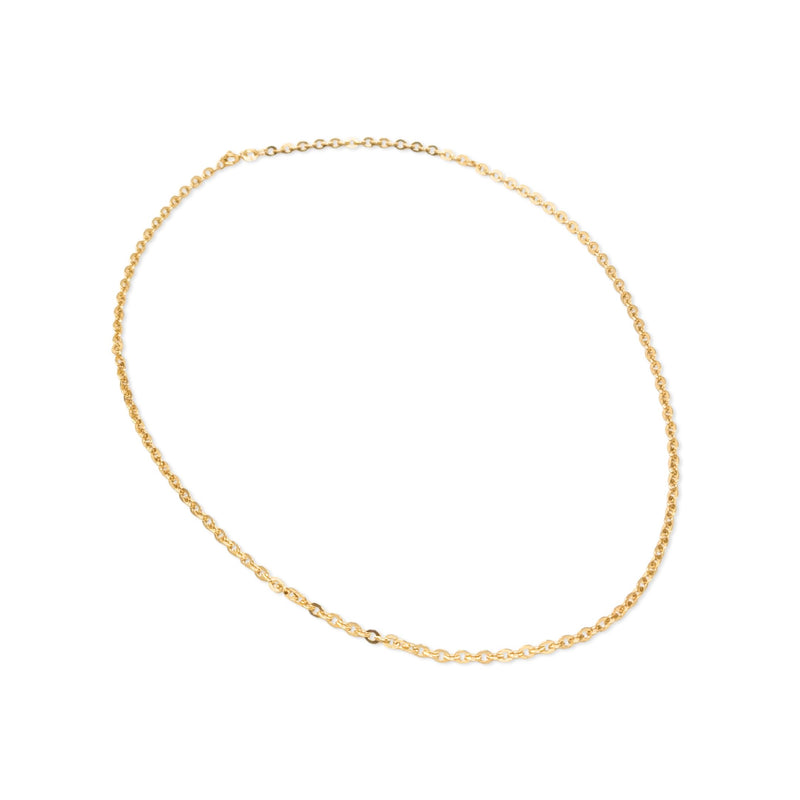 Balestra 17K Italian 3.5mm Circle Link 20” Chain Necklace
