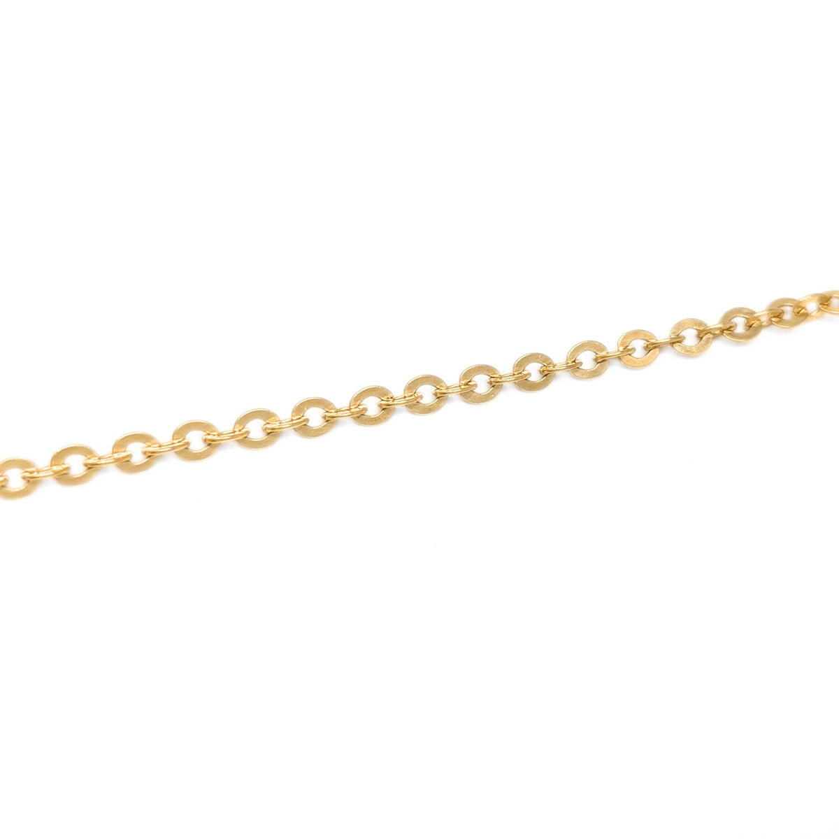 Balestra 17K Italian 3.5mm Circle Link 20” Chain Necklace