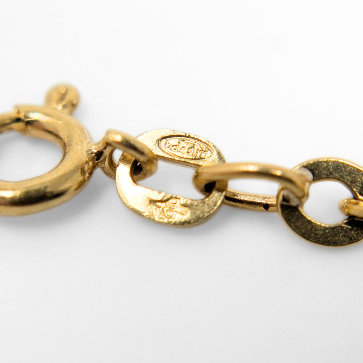 Balestra 17K Italian 3.5mm Circle Link 20” Chain Necklace