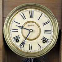 Ingraham 1880’s Oak 8-Day Gingerbread Kitchen Clock