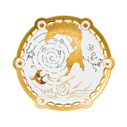 Elite Works Limoges Bawo & Dotter Gold Decorated Sealife Plates (10)