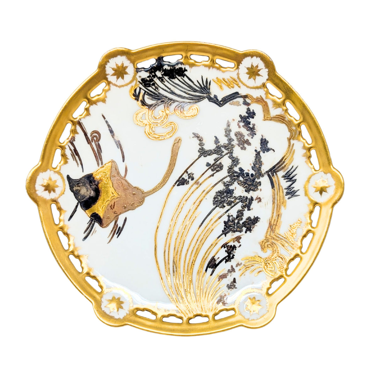 Elite Works Limoges Bawo & Dotter Gold Decorated Sealife Plates (10)