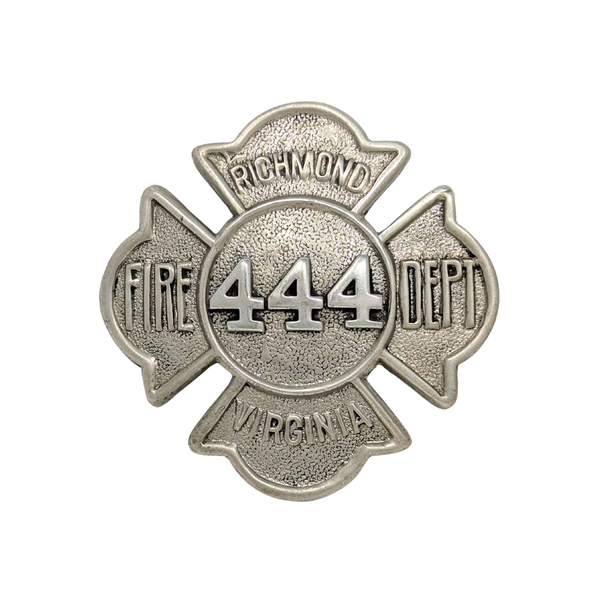 Richmond Virginia Vintage Fire Department #444 Breast Badge