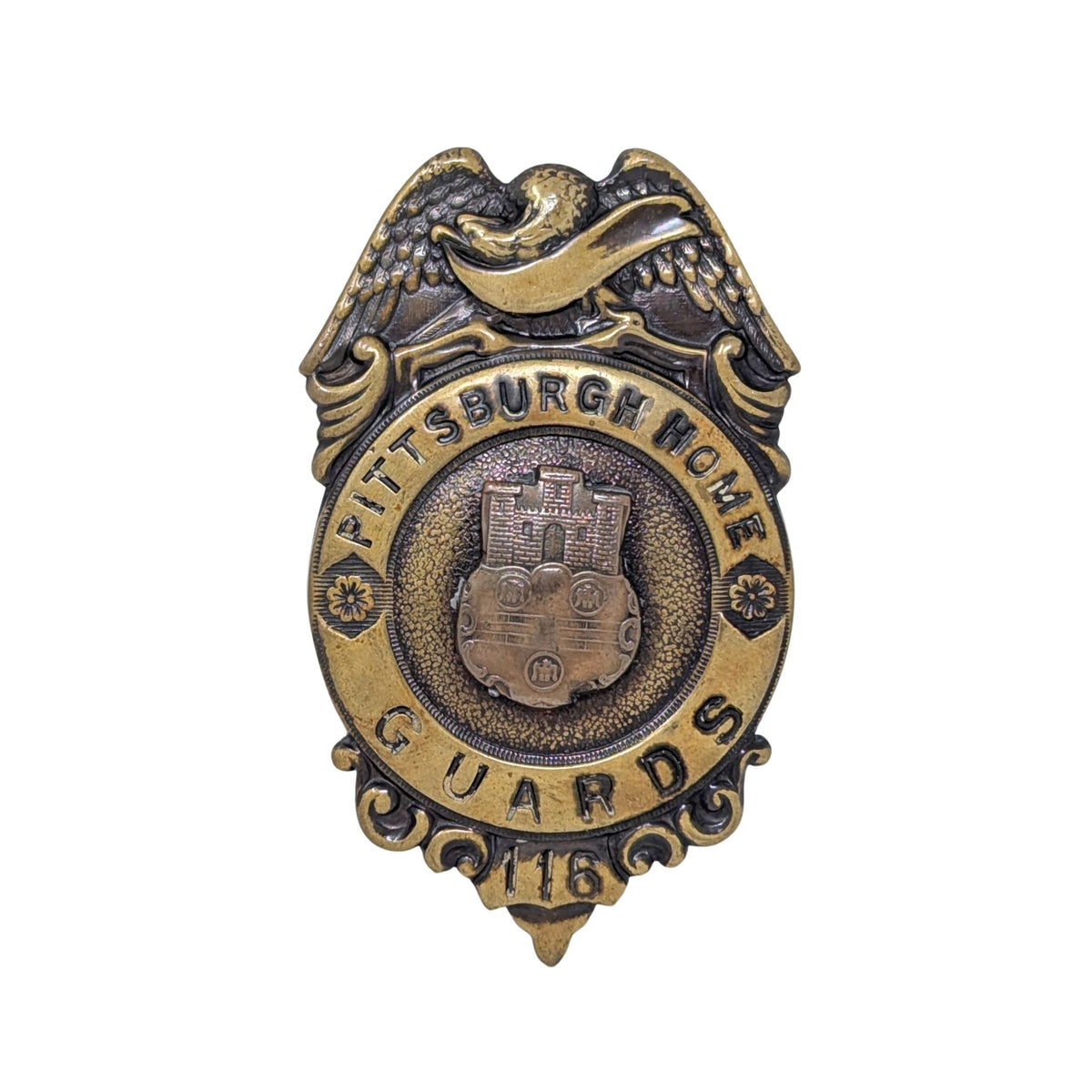 WWI Era Pittsburgh Home Guards #116 Breast Badge