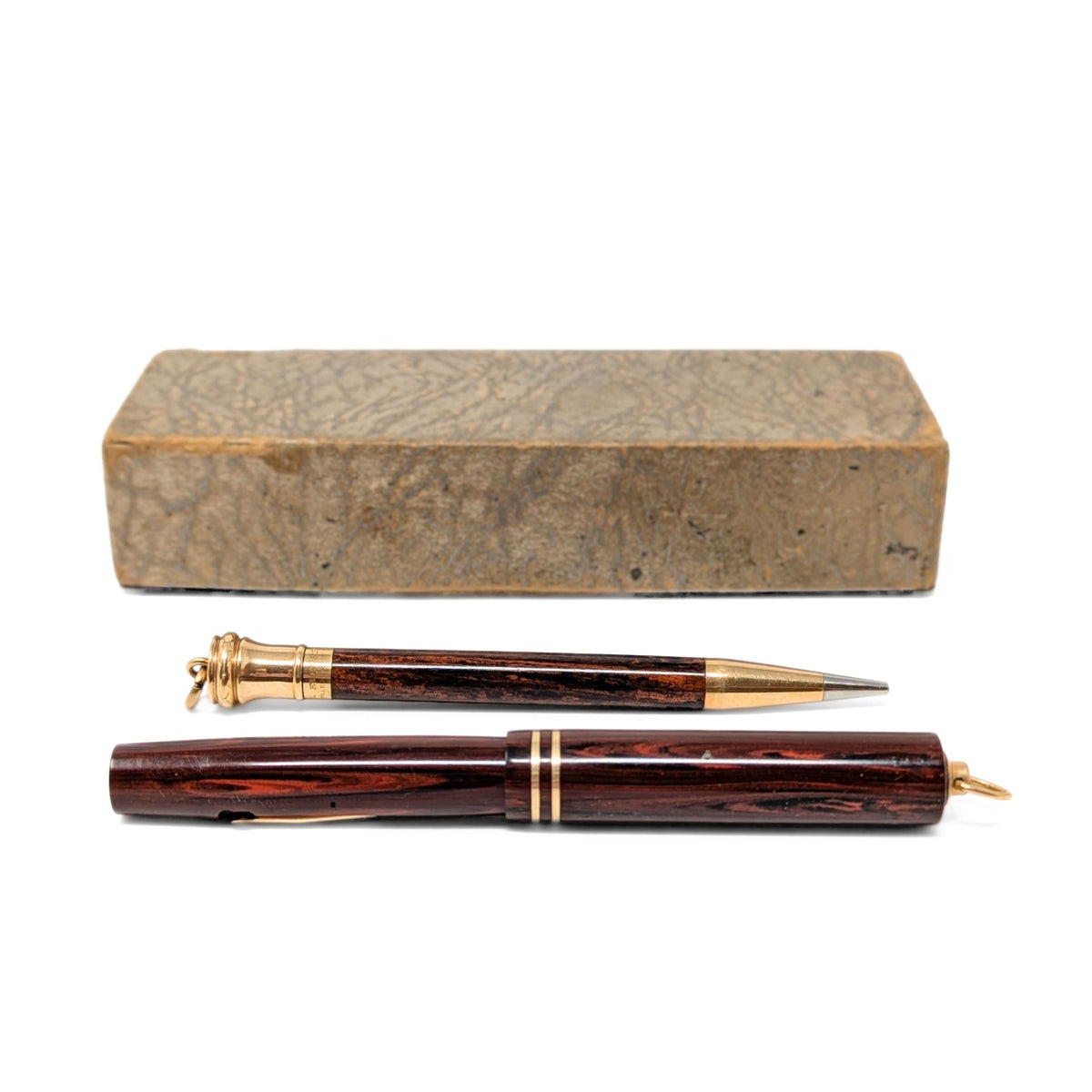 Wahl Products Ring-Top Rosewood Finish Fountain Pen & Eversharp Pencil