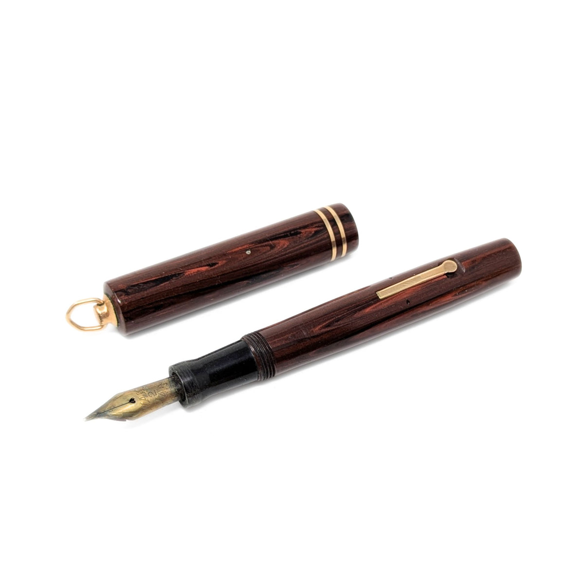 Wahl Products Ring-Top Rosewood Finish Fountain Pen & Eversharp Pencil