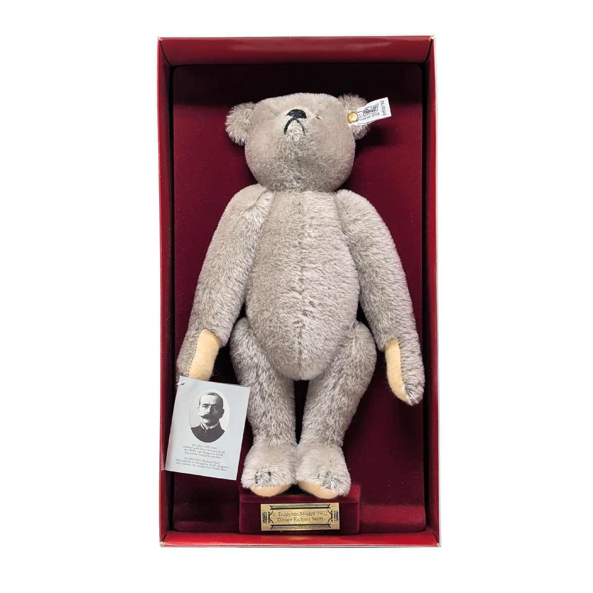 Steiff 1902 Replica Mohair Teddy Bear, 1983 Signed Ltd. Ed.