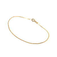 Italian 13K Gold 1.2mm 7” Serpentine Bracelet
