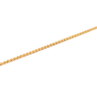 Italian 13K Gold 1.2mm 7” Serpentine Bracelet