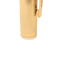 Sheaffer Targa 1005 Gold Electroplated Fluted Classic Fountain Pen, 14K Gold Nib