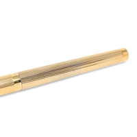 Sheaffer Targa 1005 Gold Electroplated Fluted Classic Fountain Pen, 14K Gold Nib