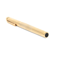 Sheaffer Targa 1005 Gold Electroplated Fluted Classic Fountain Pen, 14K Gold Nib