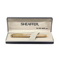 Sheaffer Targa 1005 Gold Electroplated Fluted Classic Fountain Pen, 14K Gold Nib