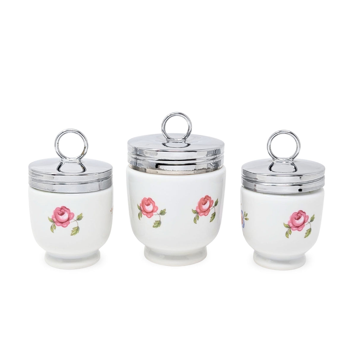 Royal Worcester Bournemouth 3pc Porcelain Egg Coddler Set, Standard & King Size