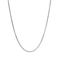 Italian Sterling Silver 3.6mm 24” Rope Chain Necklace