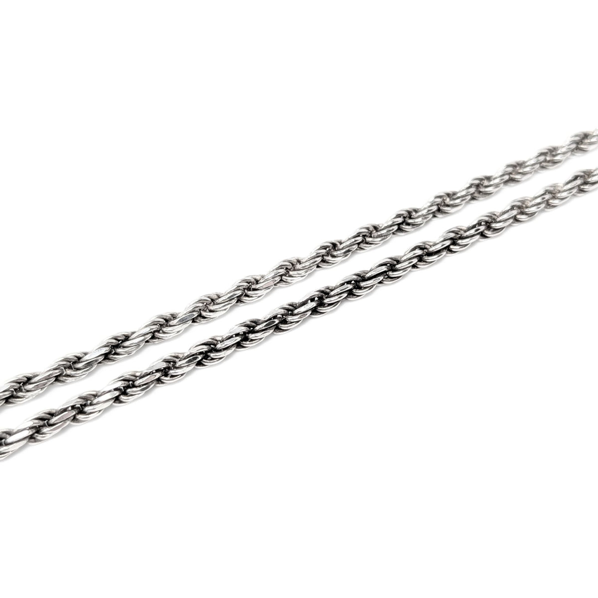 Italian Sterling Silver 3.6mm 24” Rope Chain Necklace