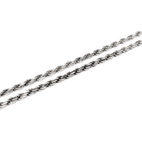 Italian Sterling Silver 3.6mm 24” Rope Chain Necklace