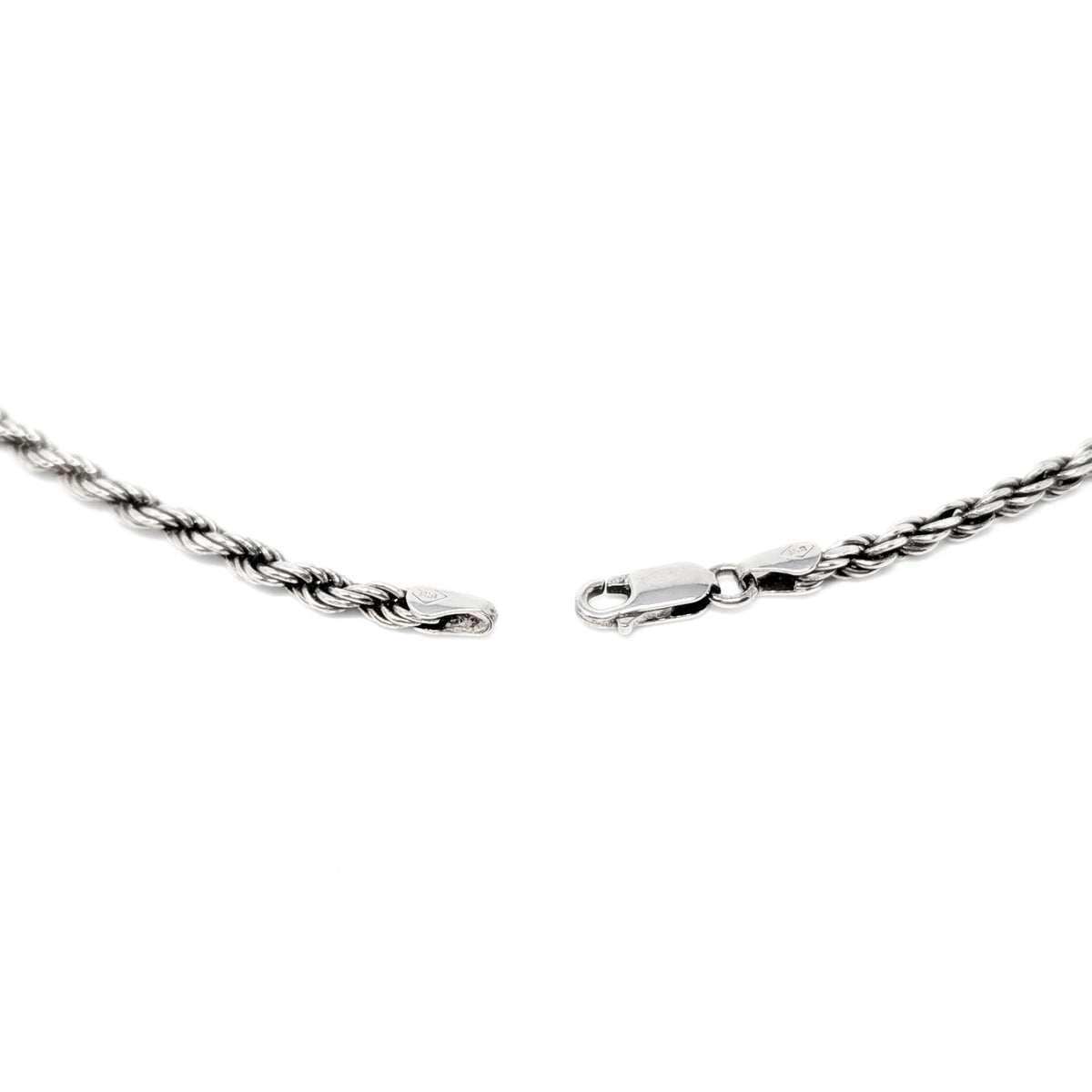 Italian Sterling Silver 3.6mm 24” Rope Chain Necklace