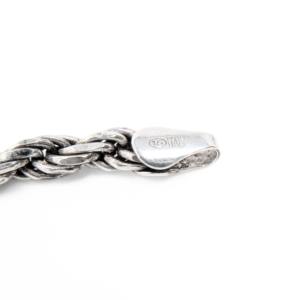 Italian Sterling Silver 3.6mm 24” Rope Chain Necklace