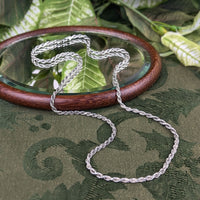 Italian Sterling Silver 3.6mm 24” Rope Chain Necklace