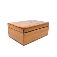 Antique Locking Cherry Humidor With Key