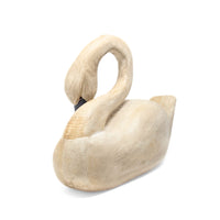 Hand Carved & Signed Solid Wood Canadian Swan