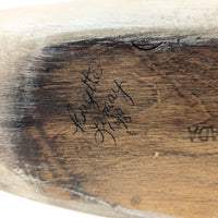 Hand Carved & Signed Solid Wood Canadian Swan