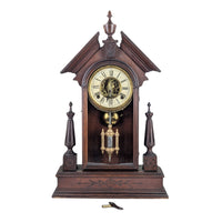 E. N. Welch Antique 8-Day Gothic Steeple Mantle Clock