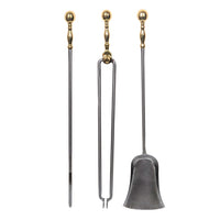 Virginia Metalcrafters CW103-1 Ball 3pc Fireplace Tool Set