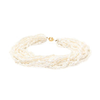 14K Gold Multi-Strand 7" Pearl Bracelet