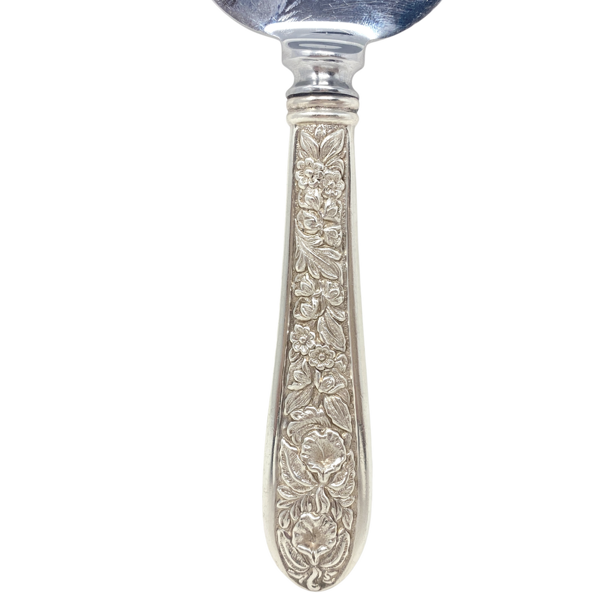 Kirk Stieff "Corsage" Monogrammed Sterling Silver Pie Server w/ Stainless Blade