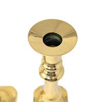 Virginia Metalcrafters 15 3/16" Brass Candlesticks (Pair)