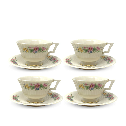 Lenox "Sonnet" Set of 4 Cups & Saucers (8pcs)
