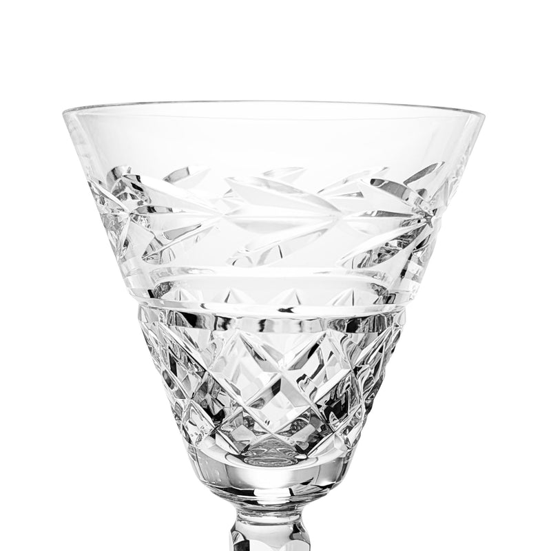 Waterford "Glandore" Crystal 7" Water Goblet, Old Gothic Hallmark