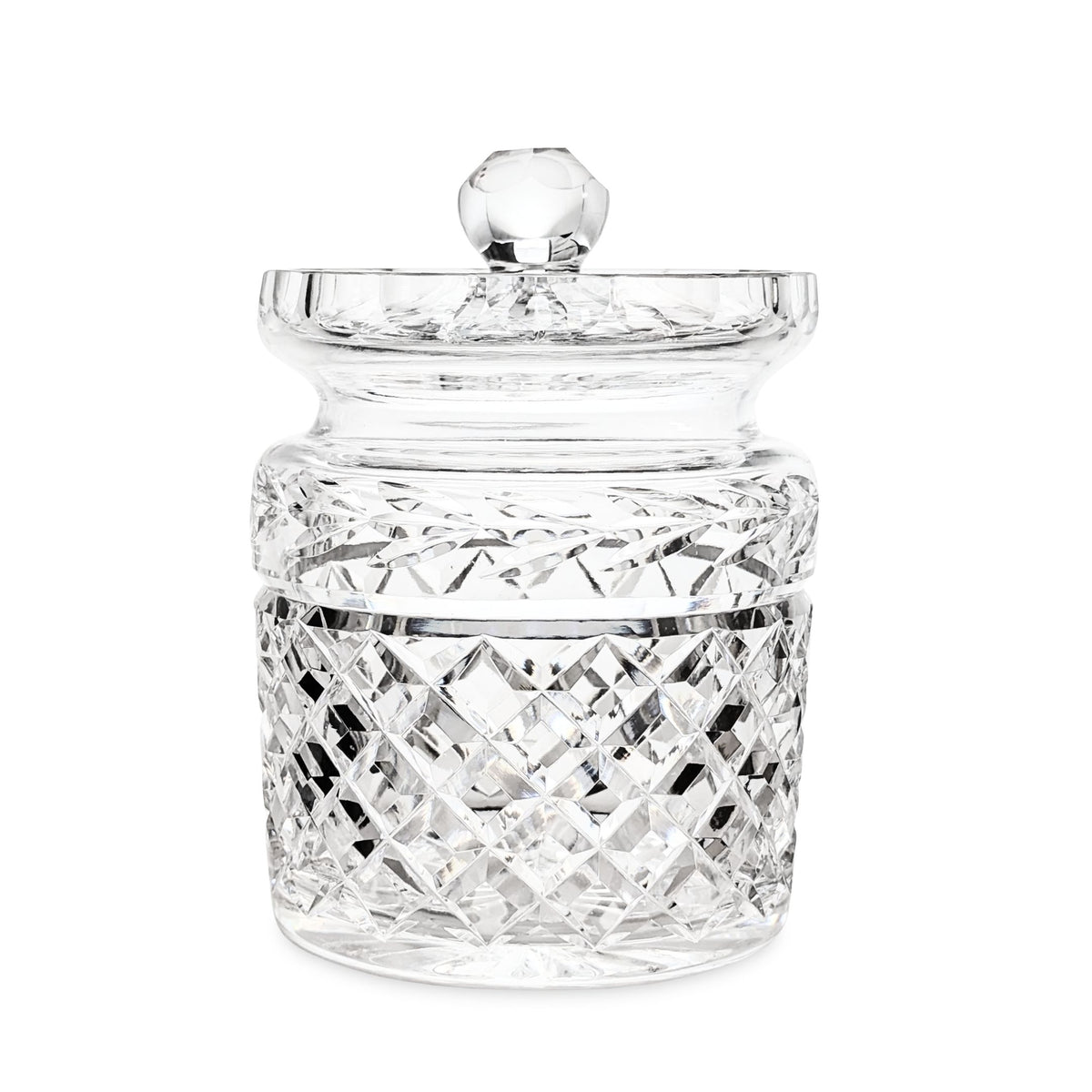 Waterford "Glandore" Crystal Biscuit Barrel