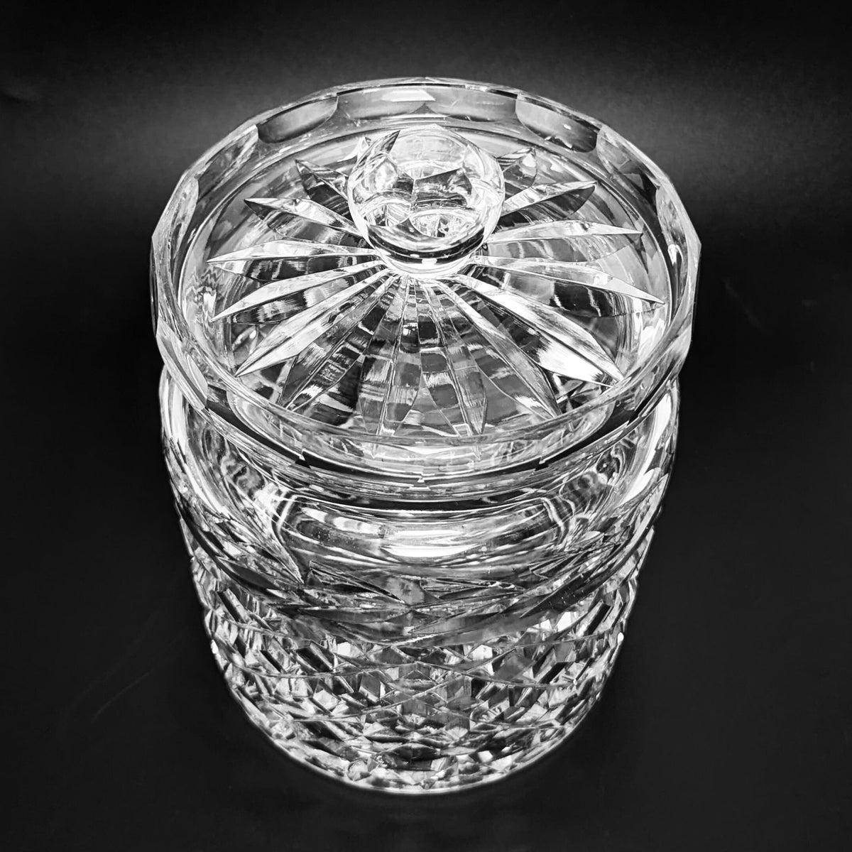 Waterford "Glandore" Crystal Biscuit Barrel