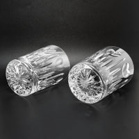 Waterford Millennium Series Pair of "Love" Double Old Fashioned Glasses