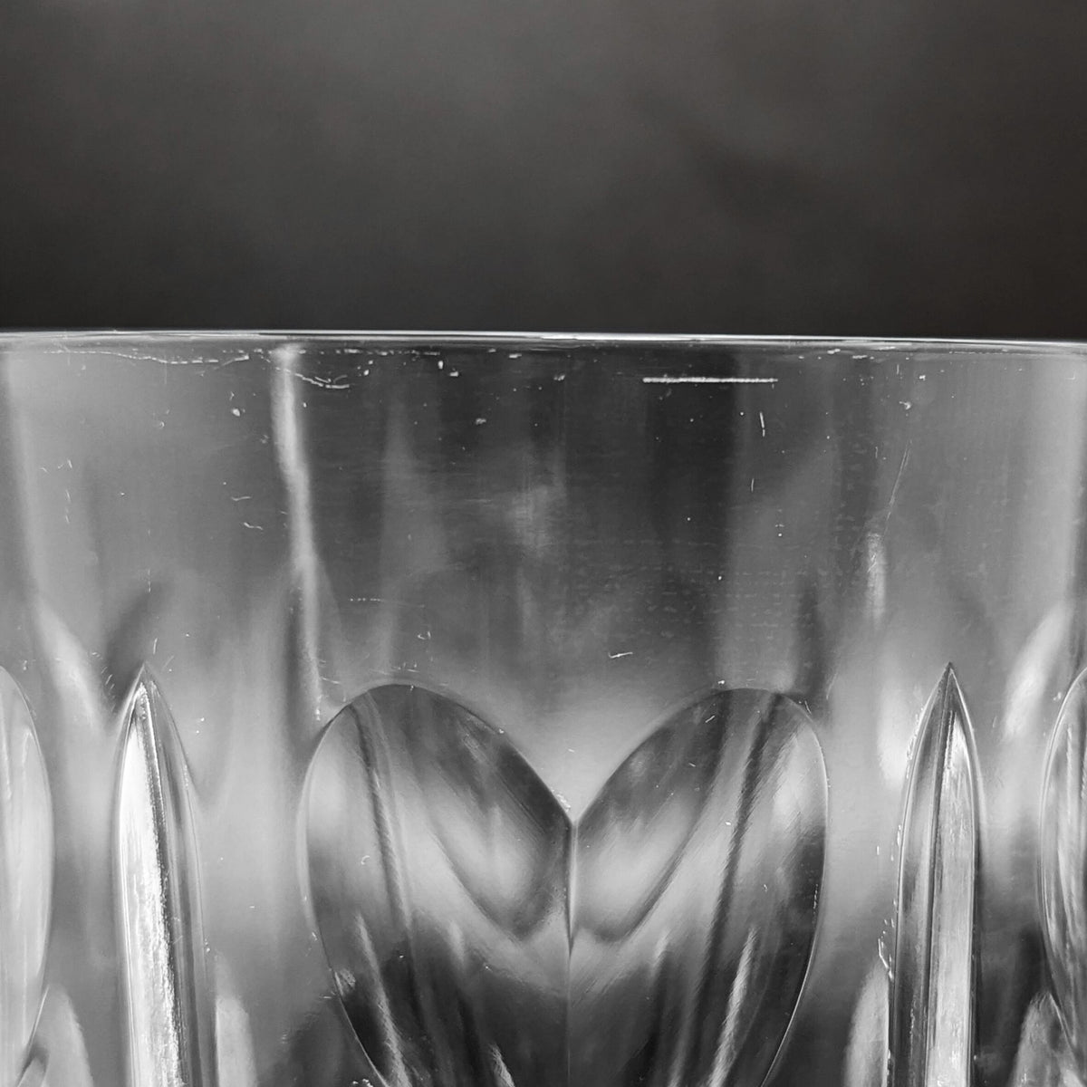 Waterford Millennium Series Pair of "Love" Double Old Fashioned Glasses