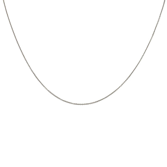 14K White Gold Italian 16" Necklace