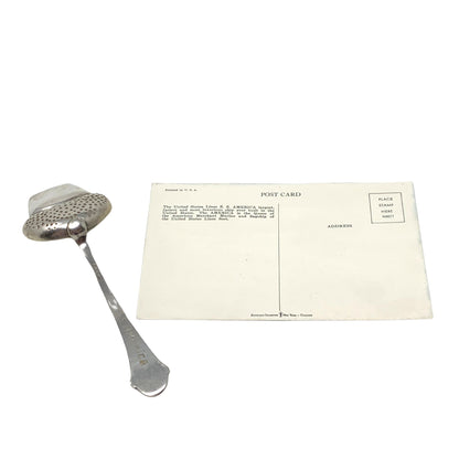 Sugar Shovel / Sifter & United States Lines SS America Post Card