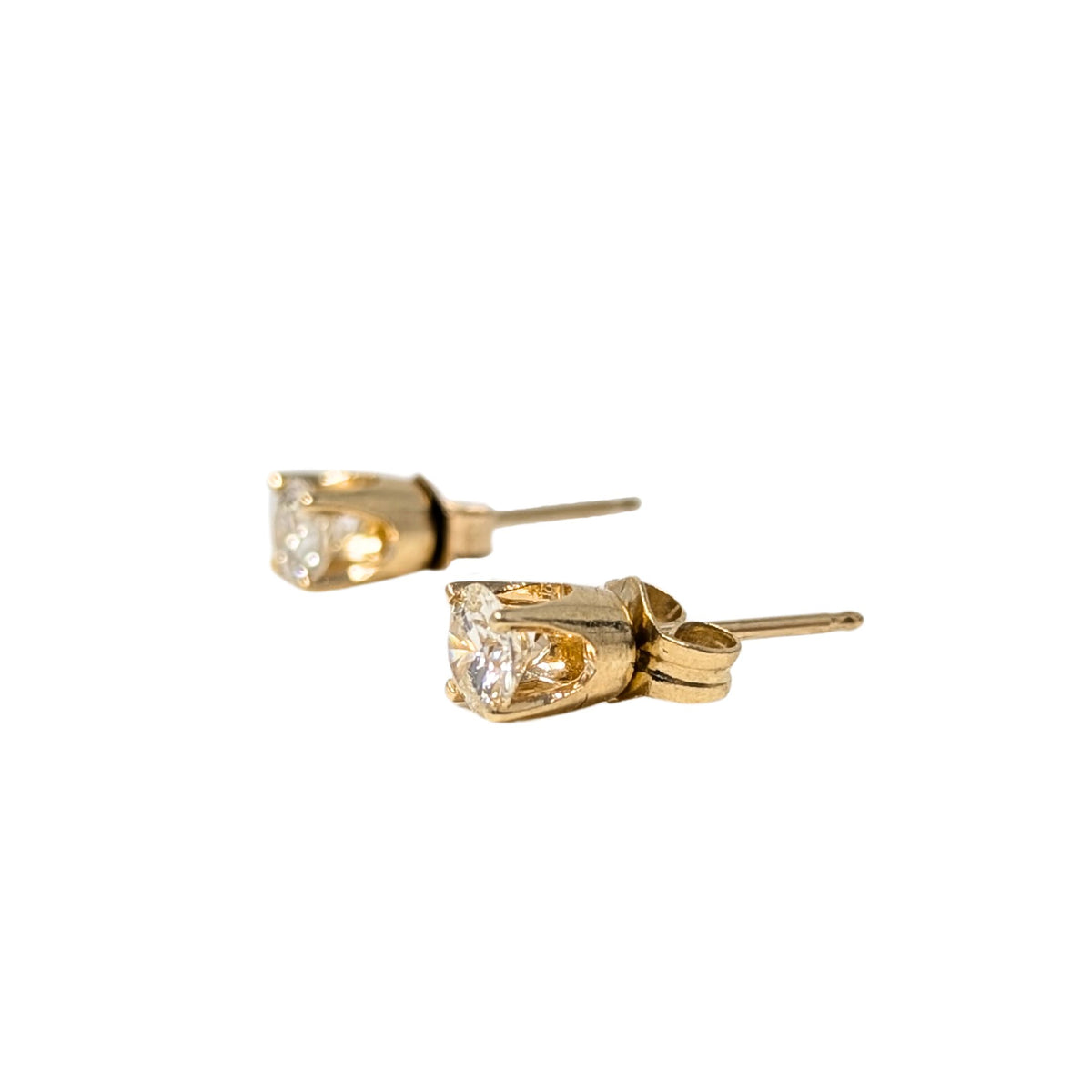 14K Gold .55tcw Diamond Stud Earrings