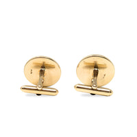 14K Gold Onyx Trojan Cuff Links