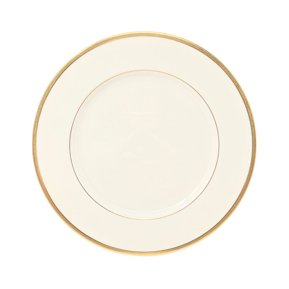 Lenox "Tuxedo" Set of 6 Dinner Plates (Gold Backstamp)