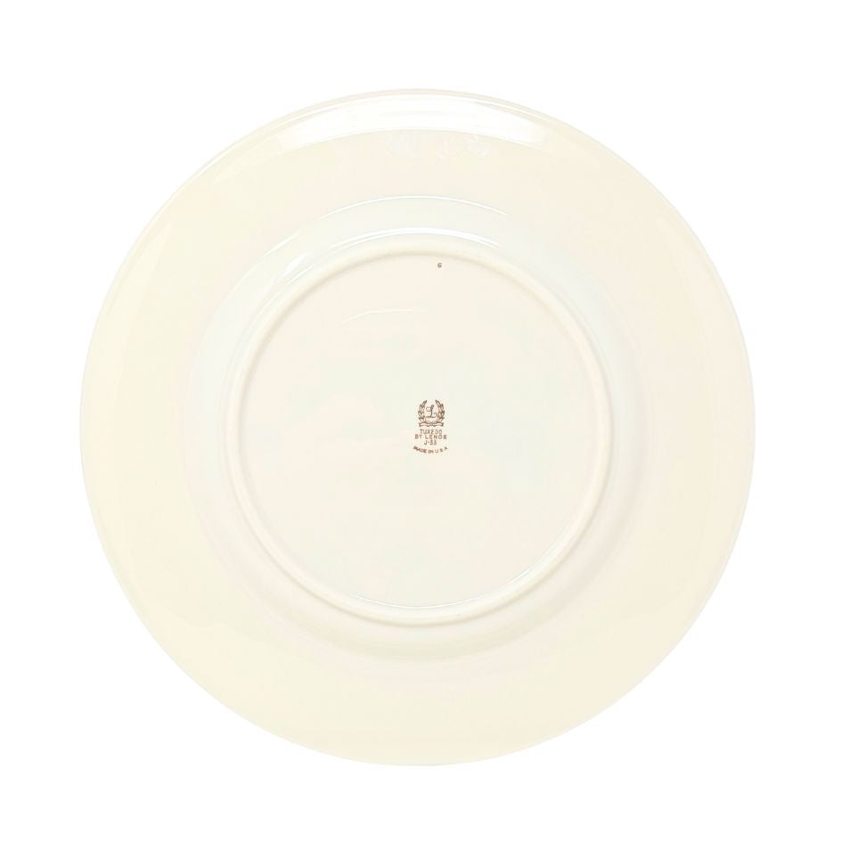 Lenox "Tuxedo" Set of 6 Dinner Plates (Gold Backstamp)
