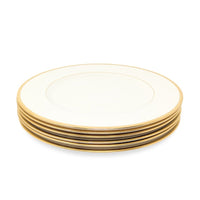 Lenox "Tuxedo" Set of 6 Dinner Plates (Gold Backstamp)