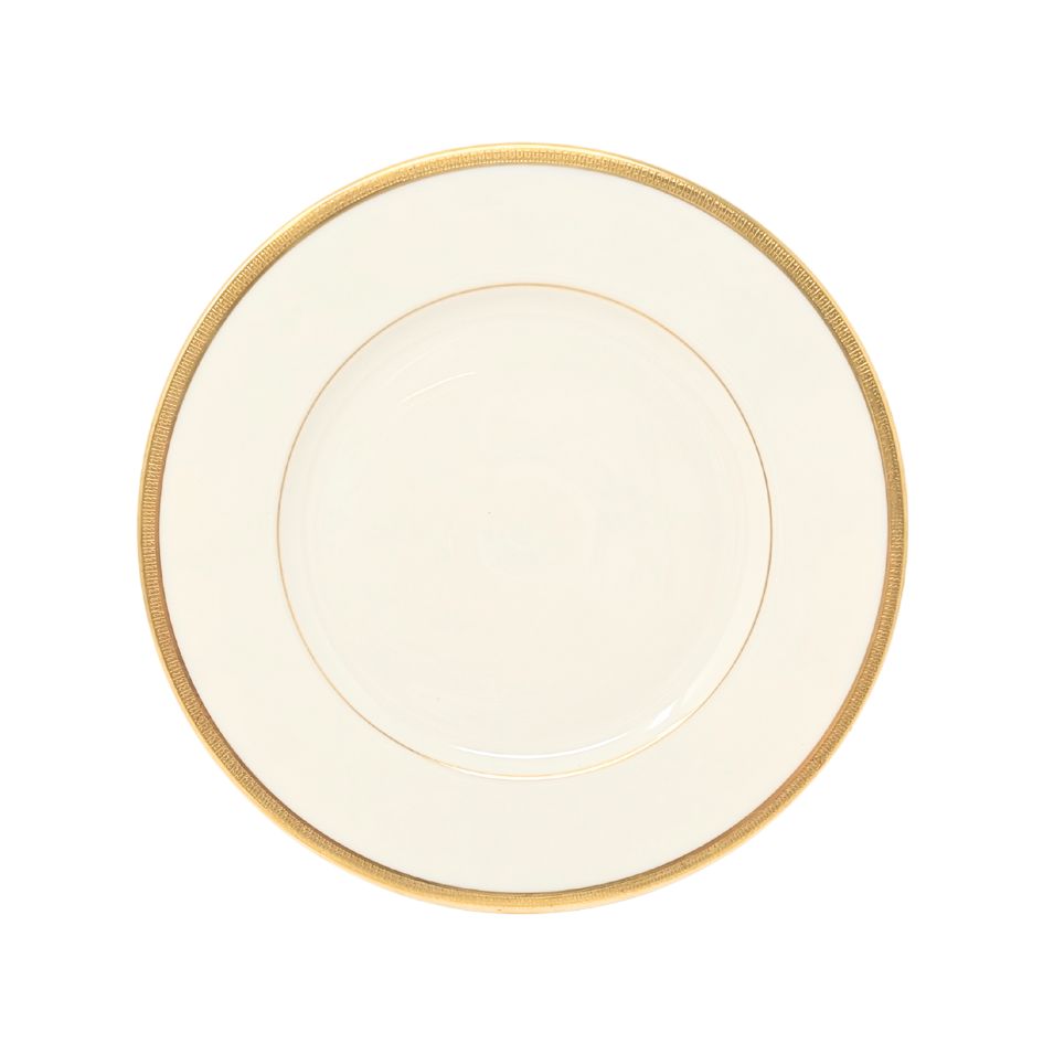 Lenox "Tuxedo" Set of 10 Salad Plates (Gold Backstamp)