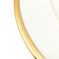 Lenox "Tuxedo" Set of 10 Salad Plates (Gold Backstamp)