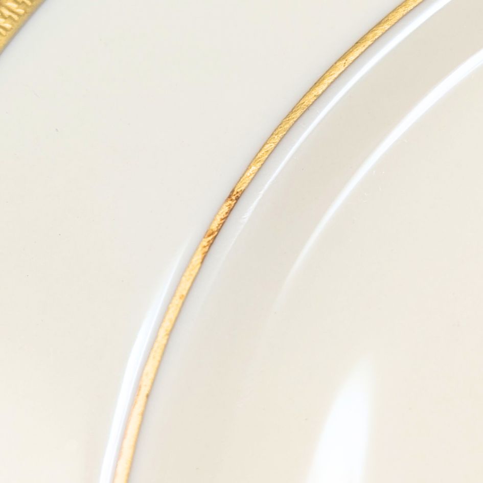 Lenox "Tuxedo" Set of 10 Salad Plates (Gold Backstamp)