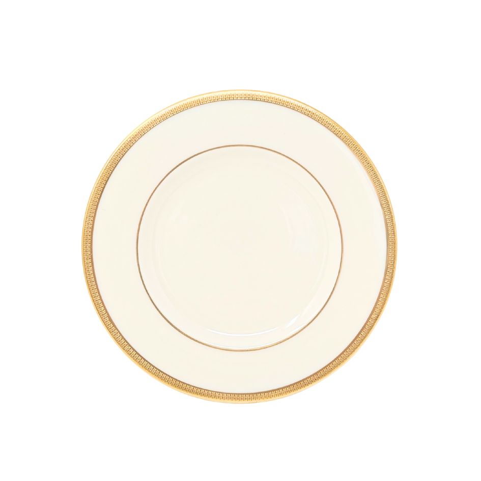 Lenox "Tuxedo" Set of 10 Bread & Butter Plates (Gold Backstamp)