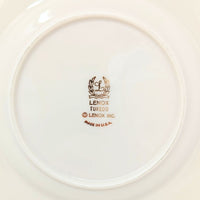 Lenox "Tuxedo" Set of 10 Bread & Butter Plates (Gold Backstamp)